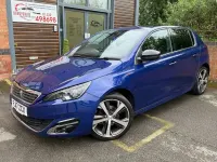 Used Peugeot 308 GT-line 120 HP (88 kW) 2017 Blue Hatchback