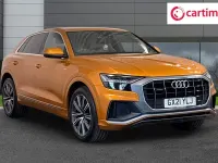 Used Audi Q8 S-Line 286 HP (210 kW) 2021 Orange SUV