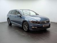 Used VW Passat R-line 220 HP (161 kW) 2018 Blue Estate
