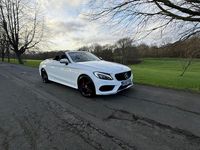 Used Mercedes C200 AMG line 2018 White Cabriolet