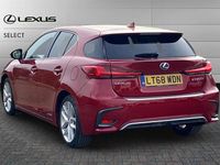 Used Lexus CT200h 136 HP (100 kW) 2018 Red Hatchback