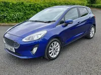 Used Ford Fiesta Titanium 125 HP (91 kW) 2018 Blue Hatchback