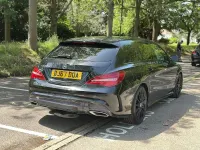Used Mercedes CLA220 Shooting Brake AMG line 177 HP (130 kW) 2017 Black Estate