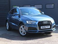 Begagnad Audi Q3 S-Line 150 HK (110 kW) 2017 Blå SUV