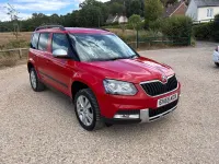 Used Skoda Yeti SE L 110 HP (80 kW) 2015 Red SUV