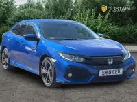 Begagnad Honda Civic SR 126 HK (92 kW) 2019 Blå Halvkombi