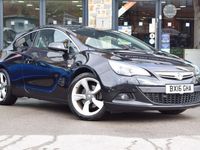 used Vauxhall Astra GTC GTC 2016 (16)1.6i Turbo SRi Euro 6 (s/s) 3dr Petrol Black