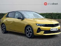 Used Vauxhall Astra Ultimate 130 HP (95 kW) 2023 Yellow/black Hatchback
