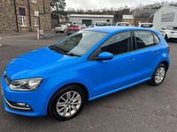 Begagnad VW Polo SE 60 HK (44 kW) 2015 Blå Halvkombi