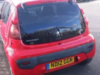 Used Peugeot 107 Allure 68 HP (50 kW) 2012 Red Hatchback