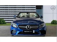 Used Mercedes C200 AMG line 180 HP (132 kW) 2023 Blue Cabriolet