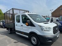 used Ford Transit 2.2 350 L3 DCB DCC DRW 124 BHP NO VAT CAGED TIPPER !! JUST 39K !!!