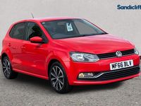 Begagnad VW Polo Match 60 HK (44 kW) 2017 Röd Halvkombi