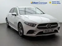 Used Mercedes A180 AMG line 136 HP (100 kW) 2021 White Hatchback