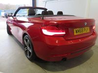 Used BMW 218 Sport Line 136 HP (100 kW) 2019 Red Cabriolet