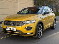Used VW T-Roc R-line 150 HP (110 kW) 2018 Yellow SUV