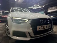 Used Audi A3 S-Line 110 HP (80 kW) 2016 White Sedan
