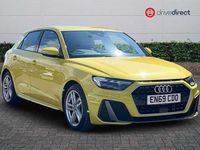 Used Audi A1 Sportback S-Line 116 HP (85 kW) 2020 Yellow Hatchback