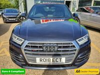 used Audi Q5 2.0 TDI QUATTRO S LINE 5d 188 BHP IN METALLIC BLUE WITH 48,000 MILES AND A FULL SERVICE HISTORY, 1 OWNER FROM NEW, EURO 6 DIESEL ENIGNE WITH A GREAT S