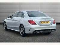 Used Mercedes C220 AMG Line Premium Plus 170 HP (125 kW) 2016 Iridium silver Sedan