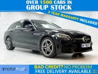 Used Mercedes C200 AMG line 2019 Black Estate