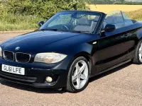 Used BMW 120 Cabriolet Sport Line 170 HP (125 kW) 2011 Black Cabriolet