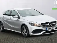 Used Mercedes A200 AMG line 136 HP (100 kW) 2018 Silver Hatchback