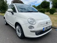 Used Fiat 500 69 HP (50 kW) 2010 White Hatchback