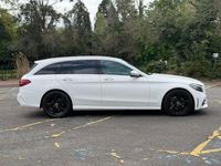 Used Mercedes C220 AMG line 2019 White Estate
