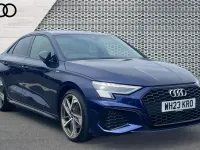 Used Audi A3 Comfort 150 HP (110 kW) 2023 Blue Sedan