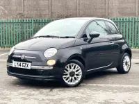 Used Fiat 500 Lounge 69 HP (50 kW) 2014 Black Hatchback