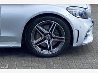 Used Mercedes C300 AMG line 254 HP (186 kW) 2019 Silver Sedan