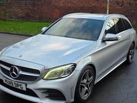 Used Mercedes C220 AMG Line Premium 194 HP (142 kW) 2019 Silver Estate