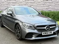 Second-hand Mercedes C300 AMG Line Premium 245 CP (180 kW) 2018 Gri Coupe