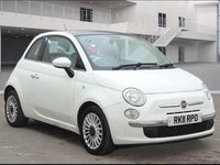 Used Fiat 500 Lounge 85 HP (62 kW) 2011 White Hatchback