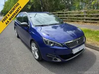 Used Peugeot 308 SW GT-line 150 HP (110 kW) 2015 Blue Estate