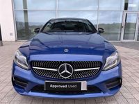 Used Mercedes C300e AMG line 2023 Blue Coupe
