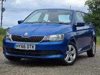 Used Skoda Fabia SE 110 HP (80 kW) 2016 Blue Hatchback