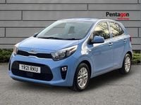Used Kia Picanto 65 HP (47 kW) 2021 Blue Hatchback