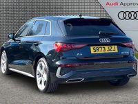 Used Audi A3 S-Line 147 HP (108 kW) 2023 Black Sedan