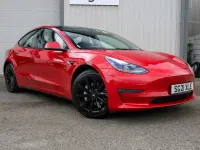 Used Tesla Model 3 Long Range AWD 366 kW (498 HP) 2021 Red Sedan