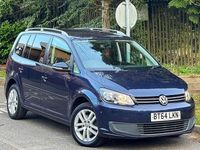 Used VW Touran SE 105 HP (77 kW) 2014 Blue MPV