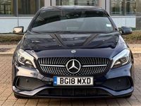 Used Mercedes A180 AMG Line Premium 109 HP (80 kW) 2018 Blue Hatchback