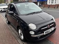Used Fiat 500C Lounge 69 HP (50 kW) 2015 Black Cabriolet