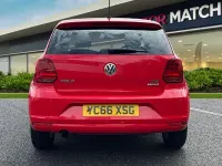 Begagnad VW Polo Match 2016 Röd Halvkombi