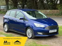 Käytetty Ford C-MAX Titanium 125 HP (91 kW) 2018 Sininen Tila-auto