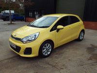 Used Kia Rio 2015 Yellow Hatchback