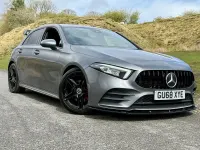 Used Mercedes A200 AMG line 160 HP (117 kW) 2018 Grey Hatchback