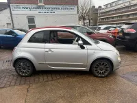 Used Fiat 500 Lounge 69 HP (50 kW) 2011 Silver Cabriolet