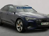 Begagnad Audi e-tron Business 300 kW (408 HK) 2023 Blå SUV
